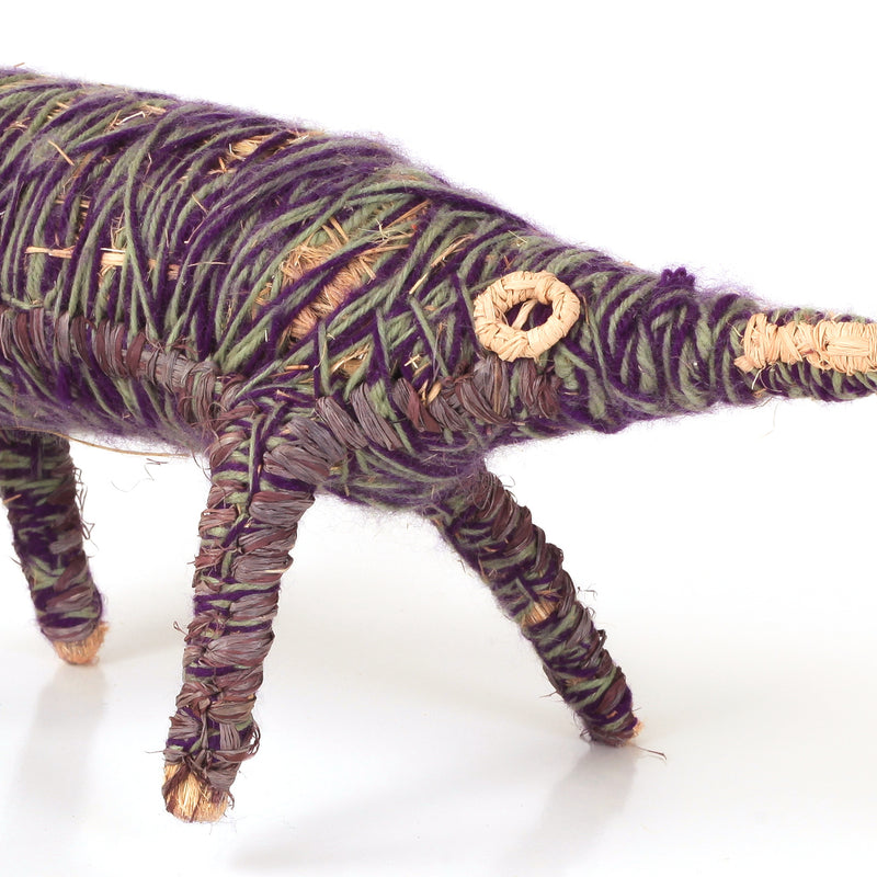 Aboriginal Artwork by Judith Yinyika Chambers - Echidna Tjanpi Sculpture