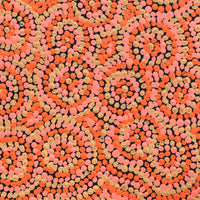 Aboriginal Artwork by Judith Napangardi Hargraves, Ngalyipi Jukurrpa (Snake Vine Dreaming) - Purturlu, 30x30cm