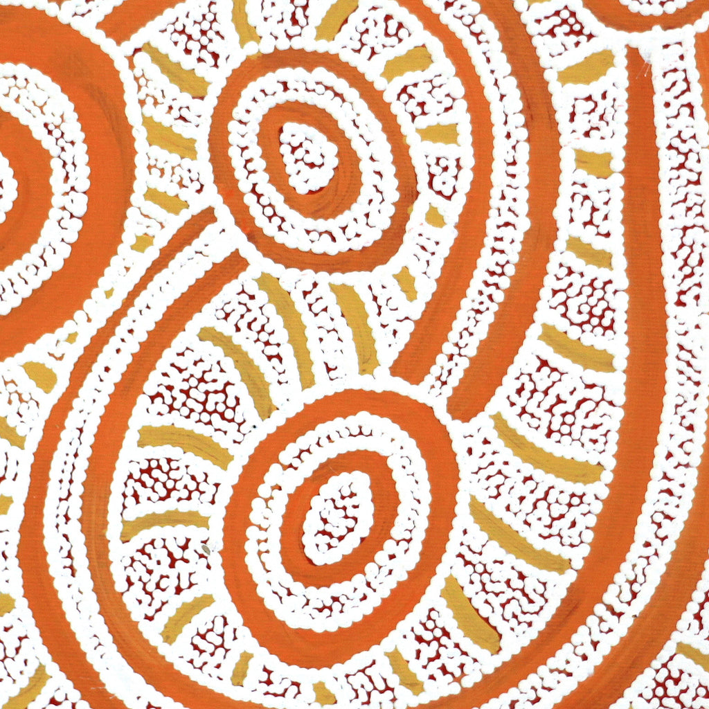 Aboriginal Artwork by Judith Nungarrayi Martin, Janganpa Jukurrpa (Brush-tail Possum Dreaming)- Mawurrji, 30x30cm