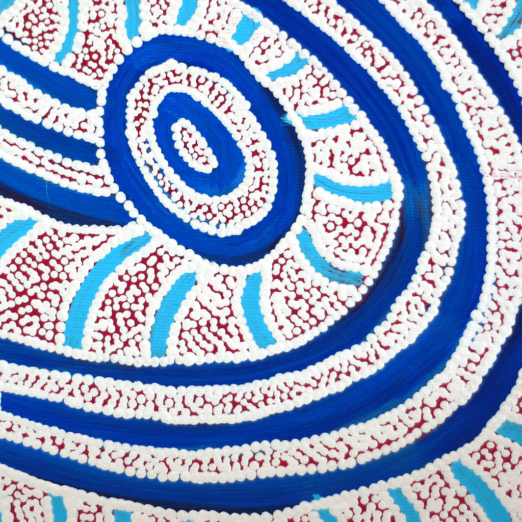 Aboriginal Artwork by Judith Nungarrayi Martin, Janganpa Jukurrpa (Brush-tail Possum Dreaming)- Mawurrji, 30x30cm