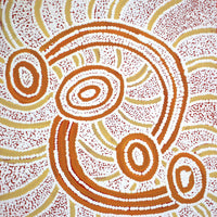 Aboriginal Art by Judith Nungarrayi Martin, Janganpa Jukurrpa (Brush-tail Possum Dreaming)-  Mawurrji, 30x30cm - ART ARK®