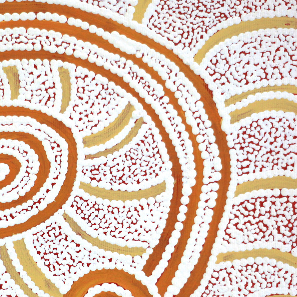 Aboriginal Artwork by Judith Nungarrayi Martin, Janganpa Jukurrpa (Brush-tail Possum Dreaming)- Mawurrji, 30x30cm