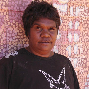 Aboriginal Artwork by Judith Nungarrayi Martin, Janganpa Jukurrpa (Brush-tail Possum Dreaming) - Mawurrji, 76x76cm - ART ARK®
