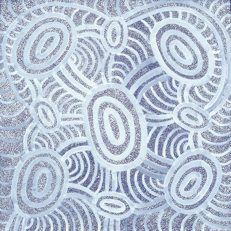 Aboriginal Artwork by Judith Nungarrayi Martin, Janganpa Jukurrpa (Brush-tail Possum Dreaming) - Mawurrji, 76x76cm