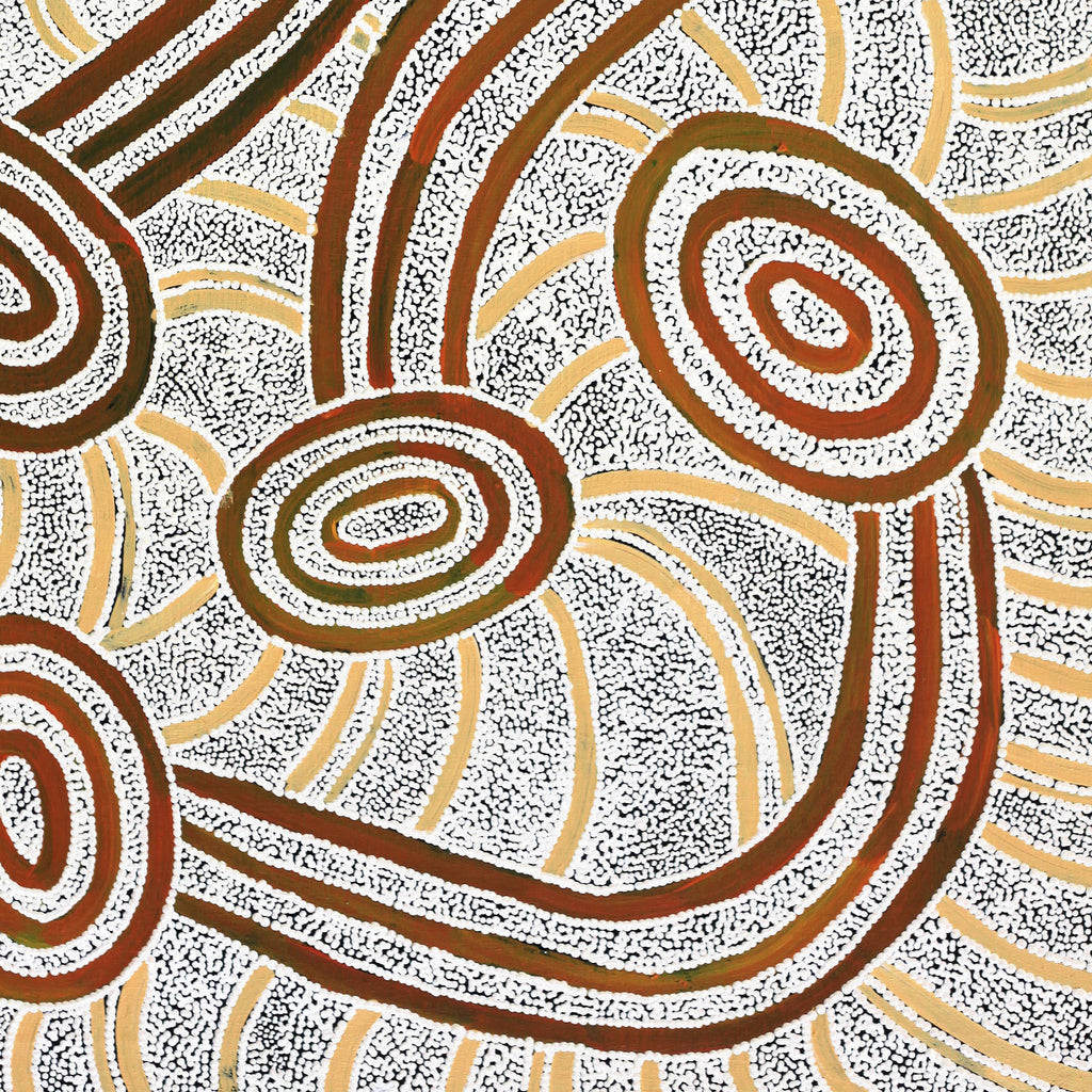 Aboriginal Artwork by Judith Nungarrayi Martin, Janganpa Jukurrpa (Brush-tail Possum Dreaming) - Mawurrji, 91x61cm