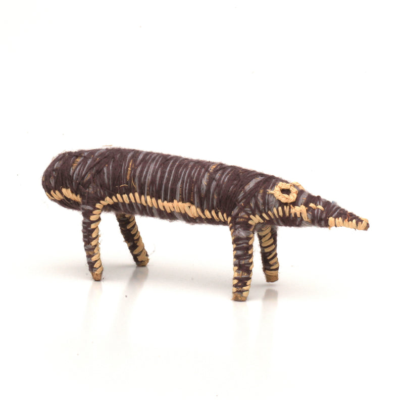 Aboriginal Artwork by Judith Yinyika - Goanna Tjanpi Sculpture