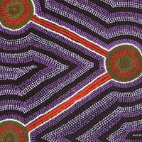 Aboriginal Artwork by Judy Miller, Kungkarangkalpa (Seven Sisters Story), 122x61cm