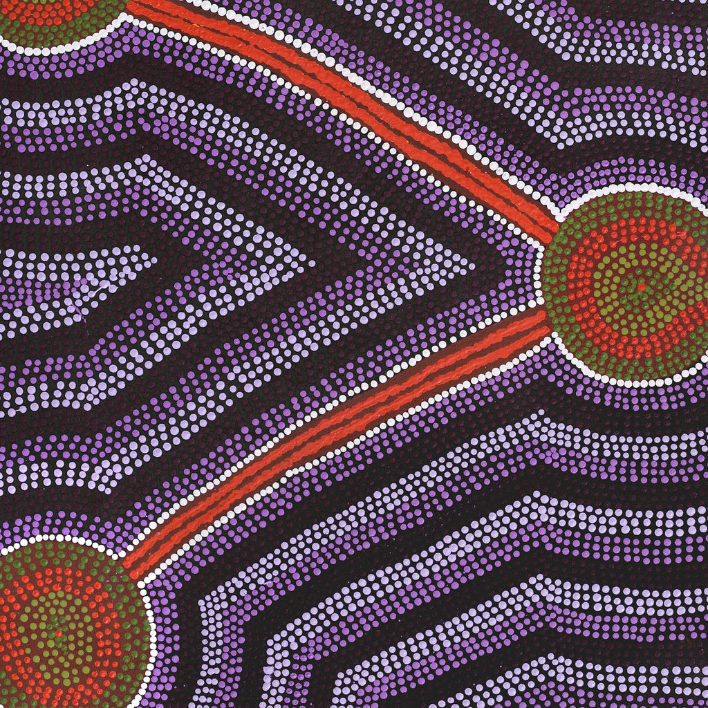 Aboriginal Artwork by Judy Miller, Kungkarangkalpa (Seven Sisters Story), 122x61cm