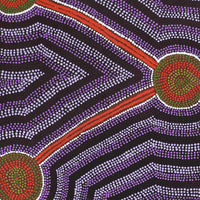 Aboriginal Artwork by Judy Miller, Kungkarangkalpa (Seven Sisters Story), 122x61cm