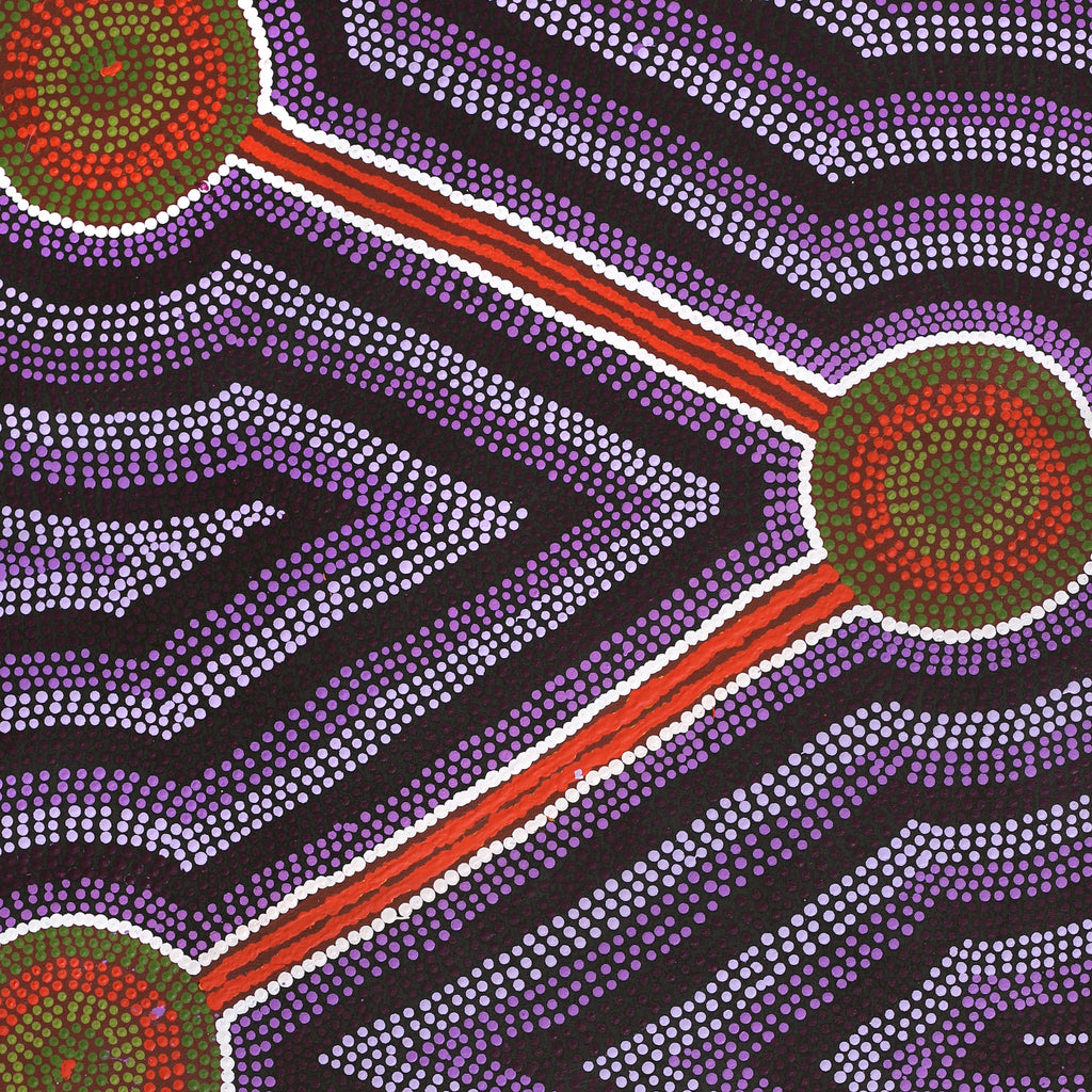 Aboriginal Artwork by Judy Miller, Kungkarangkalpa (Seven Sisters Story), 122x61cm - ART ARK®