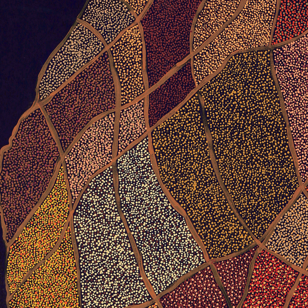 Aboriginal Artwork by Judy Miller, Walka Wiru Ngura Wiru, 122x61cm