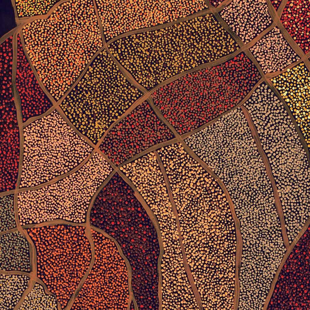 Aboriginal Artwork by Judy Miller, Walka Wiru Ngura Wiru, 122x61cm