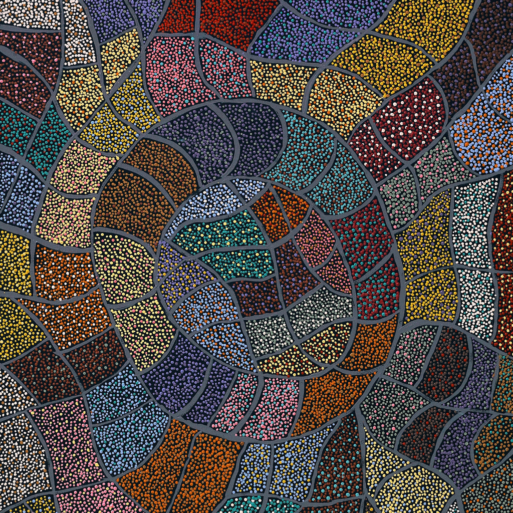Aboriginal Artwork by Judy Miller, Ninuku Tjukurpa, 152x61cm