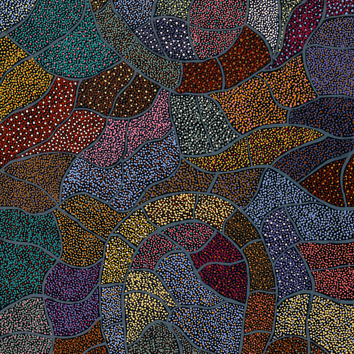 Aboriginal Art by Judy Miller, Ninuku Tjukurpa, 152x61cm - ART ARK®