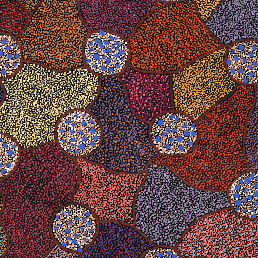Aboriginal Artwork by Judy Miller, Ninuku Tjukurpa, 152x61cm