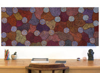 Aboriginal Artwork by Judy Miller, Ninuku Tjukurpa, 152x61cm