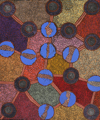 Aboriginal Artwork by Judy Miller, Ninuku Tjukurpa, 91x76cm