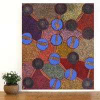 Aboriginal Artwork by Judy Miller, Ninuku Tjukurpa, 91x76cm
