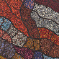 Aboriginal Artwork by Judy Miller, Ninuku Tjukurpa, 91x91cm