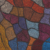 Aboriginal Artwork by Judy Miller, Ninuku Tjukurpa, 91x91cm