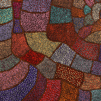 Aboriginal Artwork by Judy Miller, Ninuku Tjukurpa, 91x91cm
