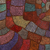 Aboriginal Art by Judy Miller, Ninuku Tjukurpa, 91x91cm - ART ARK®