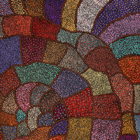 Aboriginal Artwork by Judy Miller, Ninuku Tjukurpa, 91x91cm