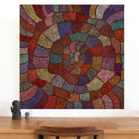 Aboriginal Artwork by Judy Miller, Ninuku Tjukurpa, 91x91cm