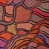 Aboriginal Artwork by Judy Miller, Ninuku Tjukurpa, 122x61cm