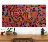 Aboriginal Artwork by Judy Miller, Ninuku Tjukurpa, 122x61cm