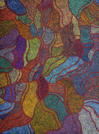 Aboriginal Artwork by Judy Miller, Ninuku Tjukurpa, 122x91cm