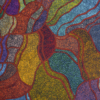 Aboriginal Artwork by Judy Miller, Ninuku Tjukurpa, 122x91cm