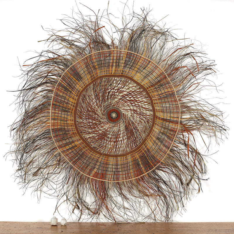 Aboriginal Artwork by Julie Bukandjarri Guyula - Woven Mat