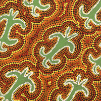 Aboriginal Artwork by Julie Napaljarri Kitson, Ngatijirri Jukurrpa (Budgerigar Dreaming), 30x30cm