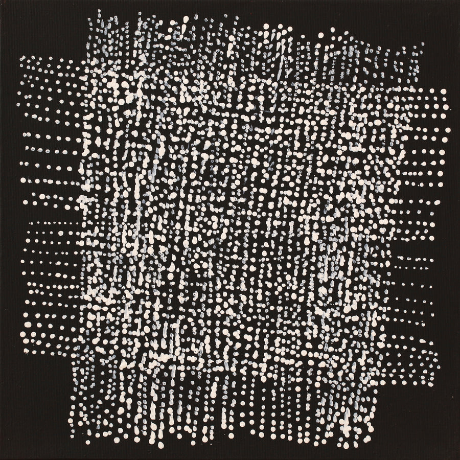 Aboriginal Artwork by Julie Nangala Robertson, Mina Mina Jukurrpa (Mina Mina Dreaming) - Ngalyipi, 30x30cm