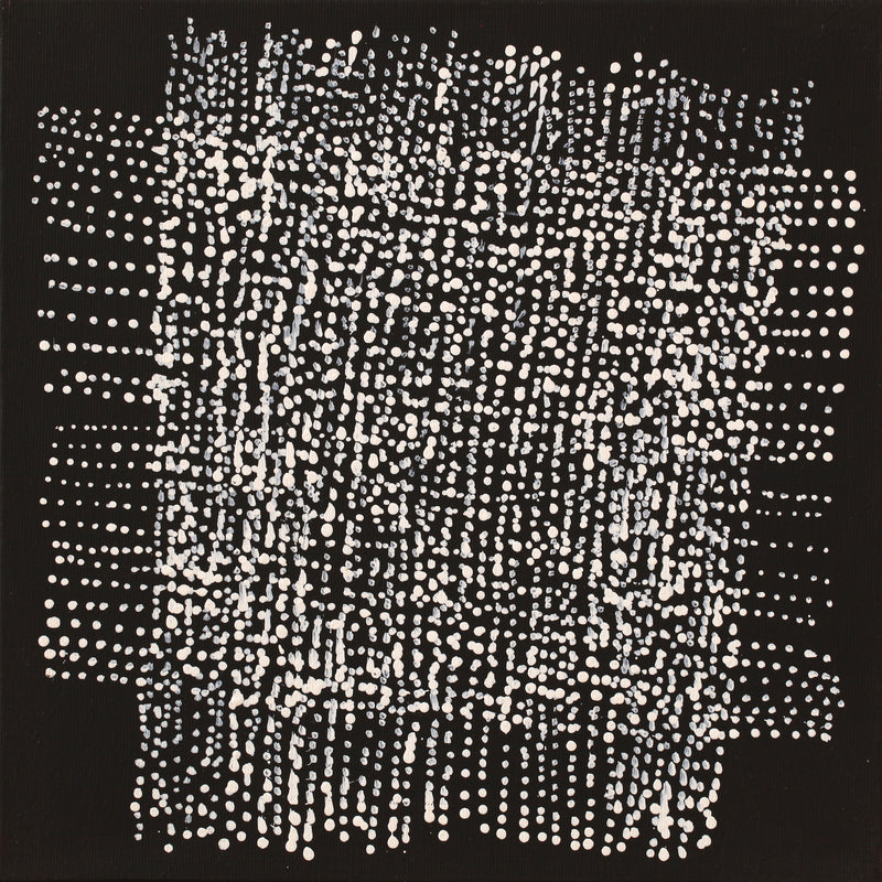 Aboriginal Artwork by Julie Nangala Robertson, Mina Mina Jukurrpa (Mina Mina Dreaming) - Ngalyipi, 30x30cm