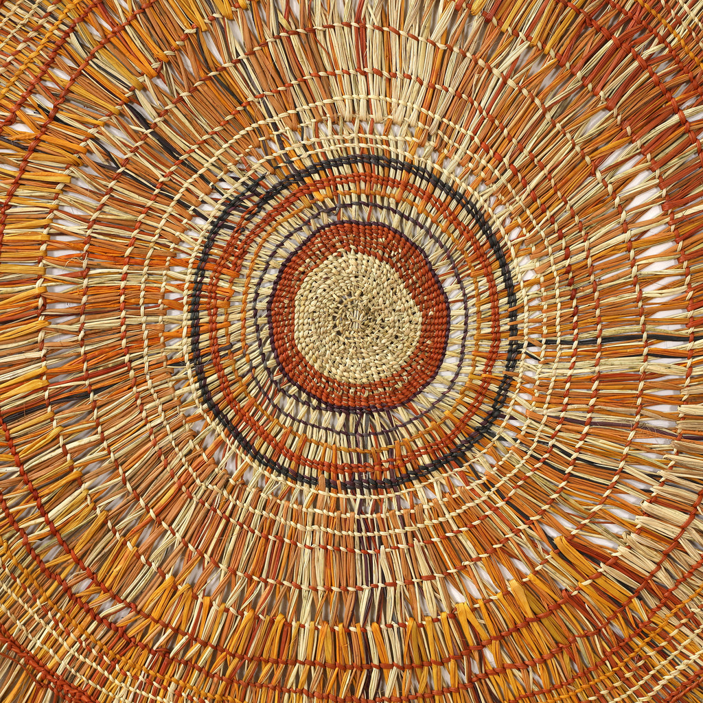 Aboriginal Artwork by Julie Ngurruwuthun - Woven Mat 110cm