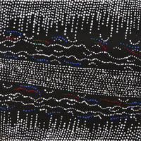 Aboriginal Artwork by Julie Nangala Robertson, Ngapa Jukurrpa (Water Dreaming) - Pirlinyarnu, 30x30cm