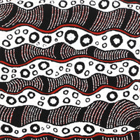 Aboriginal Artwork by Julie Napaljarri Dempsey, Pikilyi Jukurrpa (Vaughn Springs Dreaming), 30x30cm