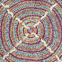 Aboriginal Artwork by Julie Napurrurla Gordon, Ngarlkirdi Jukurrpa (Witchetty Grub Dreaming), 30x30cm