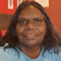 Aboriginal Artwork by Julie Napaljarri Kitson, Ngatijirri Jukurrpa (Budgerigar Dreaming), 30x30cm