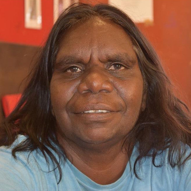 Aboriginal Artwork by Julie Napaljarri Kitson, Ngatijirri Jukurrpa (Budgerigar Dreaming), 30x30cm