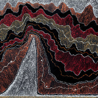 Aboriginal Artwork by Julie Nangala Robertson, Ngapa Jukurrpa (Water Dreaming) - Pirlinyarnu, 182x91cm