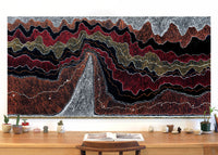 Aboriginal Artwork by Julie Nangala Robertson, Ngapa Jukurrpa (Water Dreaming) - Pirlinyarnu, 182x91cm