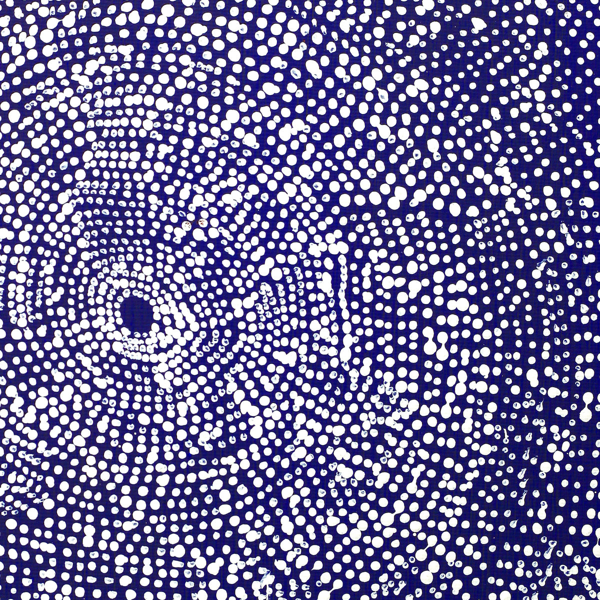 Aboriginal Artwork by Julie Nangala Robertson, Ngapa Jukurrpa (Water Dreaming) - Pirlinyarnu, 30x30cm