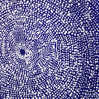 Aboriginal Artwork by Julie Nangala Robertson, Ngapa Jukurrpa (Water Dreaming) - Pirlinyarnu, 30x30cm