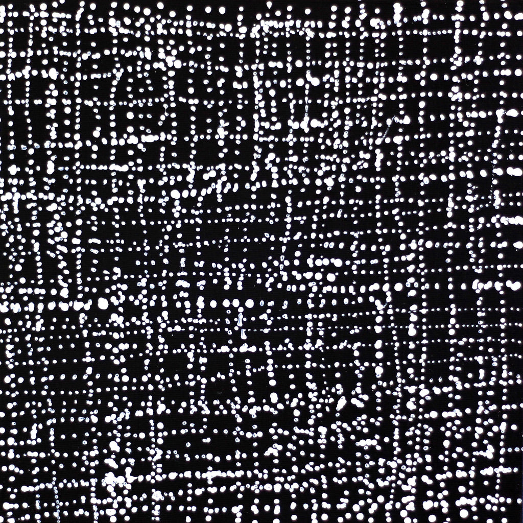 Aboriginal Artwork by Julie Nangala Robertson, Mina Mina Jukurrpa (Mina Mina Dreaming) - Ngalyipi, 30x30cm