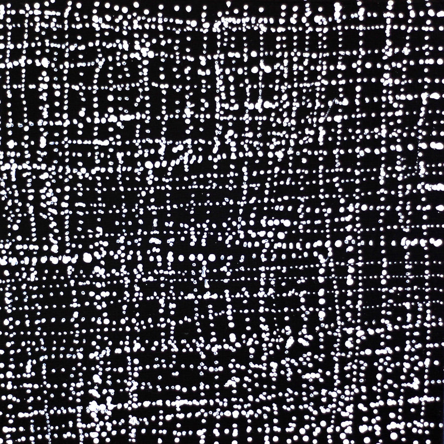 Aboriginal Artwork by Julie Nangala Robertson, Mina Mina Jukurrpa (Mina Mina Dreaming) - Ngalyipi, 30x30cm