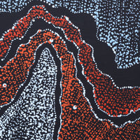 Aboriginal Artwork by Julie Nangala Robertson, Ngapa Jukurrpa (Water Dreaming) - Pirlinyarnu, 30x30cm