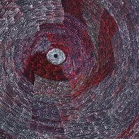 Aboriginal Artwork by Julie Nangala Robertson, Ngapa Jukurrpa (Water Dreaming) - Pirlinyarnu, 182x91cm